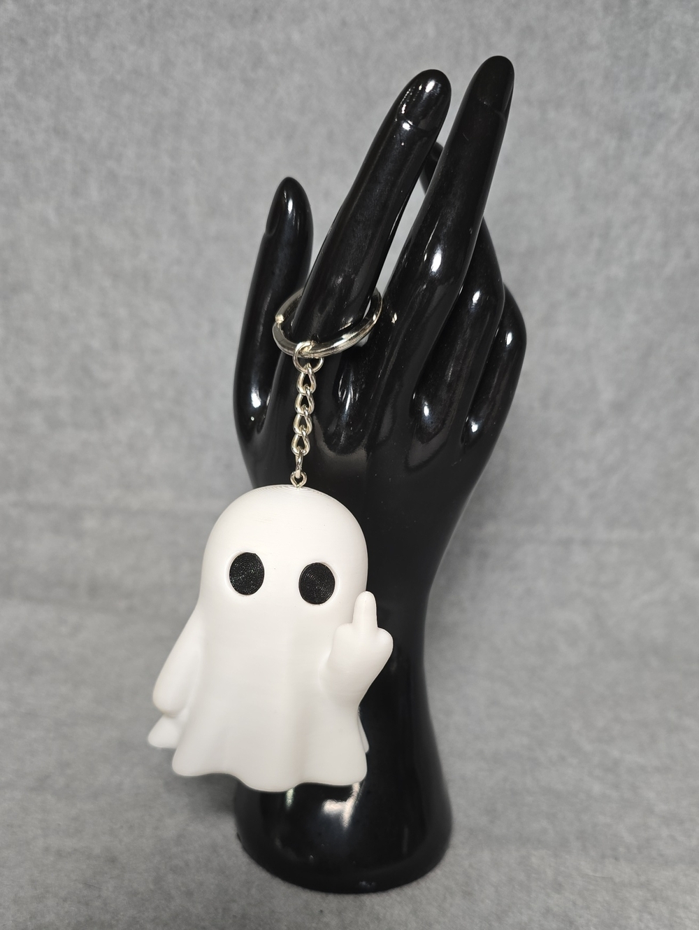 White Ghost Keychain Phone Charm - Cute Accessory